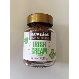 Beanies Instant Coffee Flavoured 50g, Freeze-Dried Granules, Quick & Easy to Brew, Nut-Free, Premium Taste,Rich in Flavour, Low-Calorie, Sugar-Free (50g, Irish Cream)