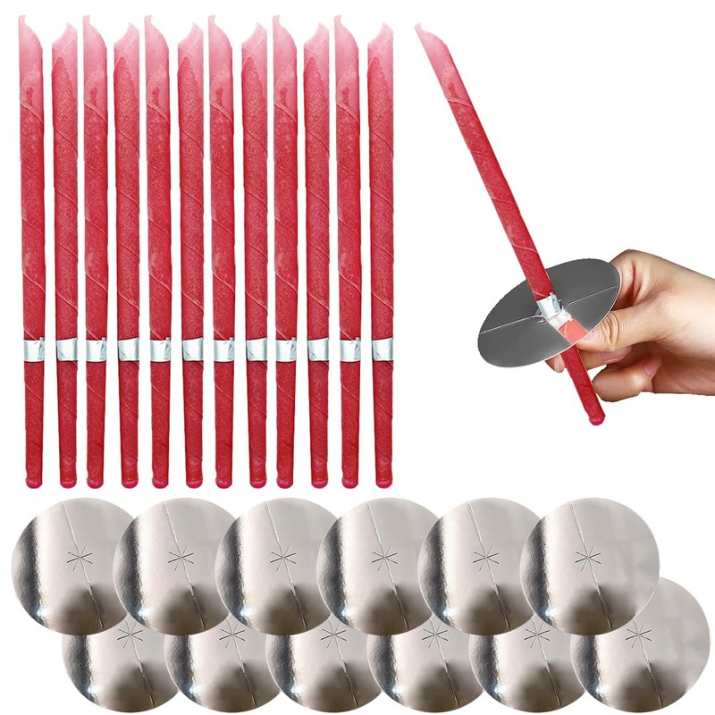 LQIOACU 12 Stück Ohrenkerzen, Ohrenschmalz entferner, Ear wax removal, Ohrenkerzen