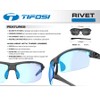 Tifosi Rivet Interchangeable Lens Sunglasses, BLACKOUT, NO SIZE
