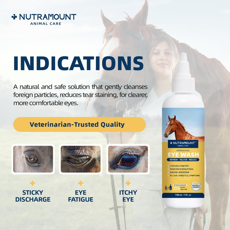 Nutramount Eye Wash for Horses and Ponies 150ML/5 fl. oz