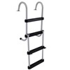 RecPro Marine Pontoon Boat 4 Step Folding Boarding Ladder AL-B4