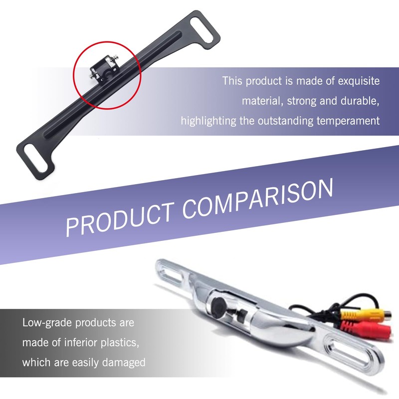 getfay Pack-1 Car Rear View Camera Bracket, Reversing Camera Metal