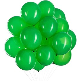 Pack of 50 12 Inch Balloons Green Latex Helium Balloons for Party Decoration (Diameter 30 cm)