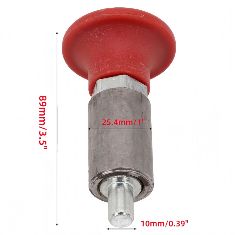 Mushroom -Shape Red Handle Locking Spring Loaded Pull Pin /Pop