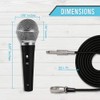 Pyle 3 Piece Professional Dynamic Microphone Kit Cardioid Unidirectional Vocal