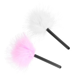 Minkissy Body Powder Puff for Women Fluffy Makeup Puff Soft and Gentle Triangle Shape Set of 2