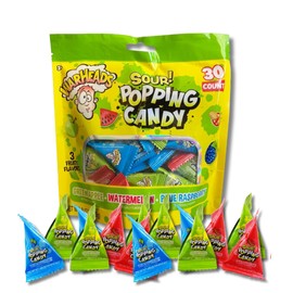 Warheads SOUR Candy Collection By Lyza's Sweets & Treats (Single, Sour Popping Candy (30ct Variety Bag))