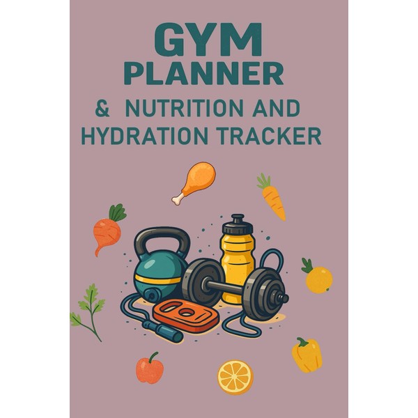 Gym planner with nutrition and hydration tracker