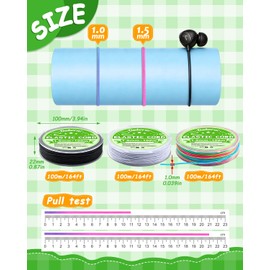 Ouborui 300M Elastic String 1mm Elastic Cord for Bracelet Making