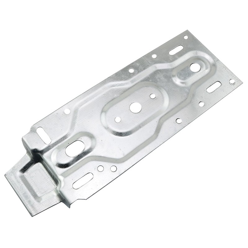 LQ Industrial 1 Pair Silver Wall Mounted Galvanised Iron Bracket