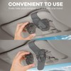 ZYSY Sunglasses Holder for Car Sun Visor, Magnetic Leather Eyeglass