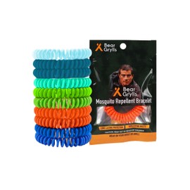 Bear Grylls Mosquito Repellent Bracelets for Adults & Kids - Natural DEET-Free Bands, Individually Wrapped