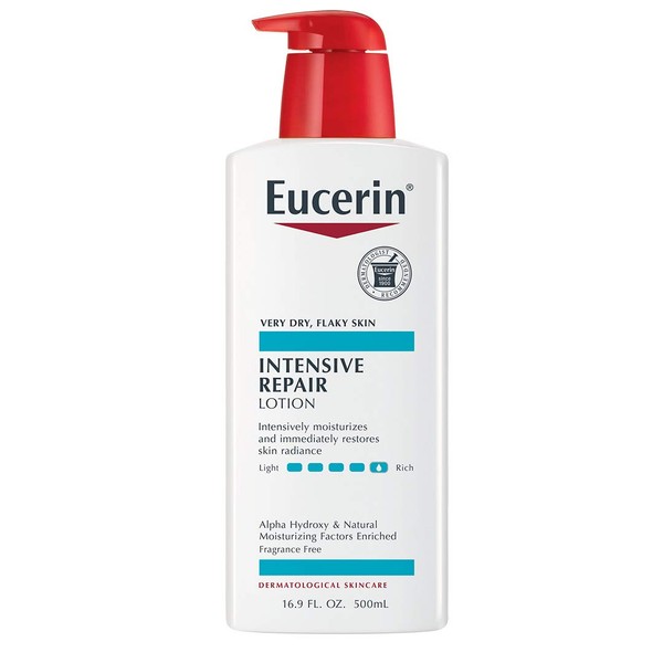 Eucerin Lotion Intensive Repair 16.9 Ounce Pump (500ml) (3 Pack)