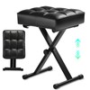 Keyboard Bench Adjustable Piano Stool - Extra Comfortable Piano Bench