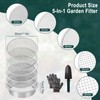 8Pcs Stainless Steel Soil Sieve Set, Garden Sieve Potting Mesh