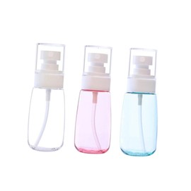 PACKOVE 3Pcs Portable Refillable Spray Bottle U Shape Fine Mist Containers for Travel Transparent for Makeup Skincare and Cleaning Purposes