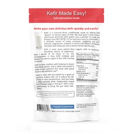 Cutting Edge Cultures Easy Kefir Starter Culture, 4 Pack, 20g