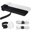 60Pcs Cable Ties Reusable Adjustable Cable Straps Hook and Loop