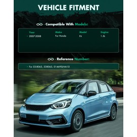 SCITOO Vacuum Power Brake Booster Compatible with Honda Fit 2007-2008 L4 1.5L, Replace 53-8063, 01469SLNA10, without Master Cylinder