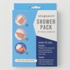 Spa Savvy Hair Wrap and Shower Cap Set, 2 Pack,