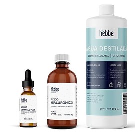 HEBBE - Kit para Preparar cido Hialurnico  Set Completo  Hidratacin y Rejuvenecimiento  Ideal para DIY Cosmtica  Ingredientes de Alta Calidad y...    