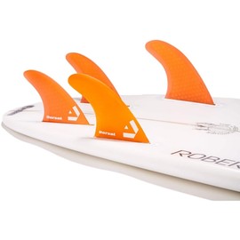 DORSAL Surfboard Fins Quad 4 Set Future Compatible Medium Orange