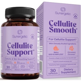 Premium Cellulite Supplement – Anti Cellulite Capsules For Women – Supports Skin Smoothing, Smooth Legs, Reduces Cellulite & Promotes Collagen Production – With Clinically Studied Melon SOD – 30 Count
