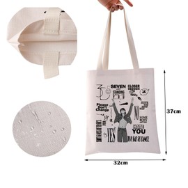 Kpop Tote Bag K-POP Inspired Reusable Grocery Tote Bag Kpop Star Shoulder Bag JK Fans Handbag Kpop Lover Gift (Yes Tote)