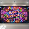 BlissYard Birthday Party Banner 71x43 Inch Neon Birthday Party Decoration