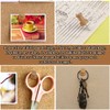150 Pieces Wooden Thumbtacks Decorative Push Pins Marker Pen for