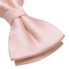 Hi-Tie Light Pink Bow Ties for Men Silk Pre-Tied Adjustable