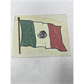 Meyercord Co. 1960s Mexico Original Vintage Flag Luggage Water Decal Meyercord Co.