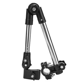 Wheelchair Umbrella Holder, Wheelchair Stroller Bike Umbrella Attachment Handle Bar Holder Clamp Supporter Connector Adjustable Umbrella Holder for Wheelchairs Holding Umbrella