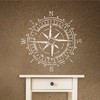 Antique Compass Stencil, 14 x 14 Inch (L) - Vintage
