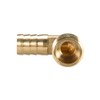 sourcing map Brass Barb Hose Fitting, 90 Degree Elbow 14mm
