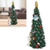 Christmas Tree Statue Durable Fadeless Resin Christmas Tree Figurine Exquisite