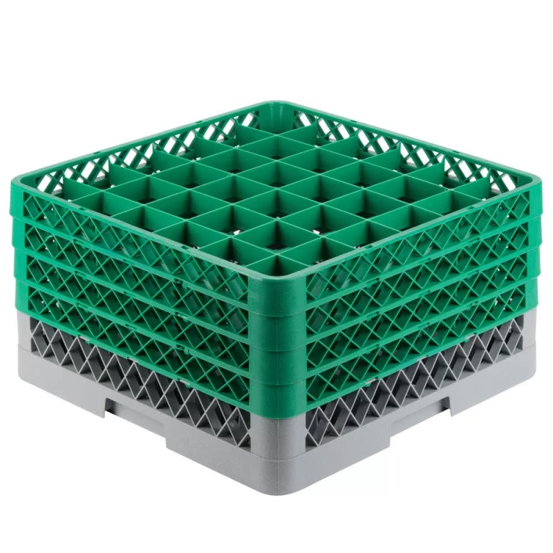 Noble Commercial Dishwasher Machine 36 Cup Glass Tray Rack 4