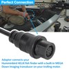 1852086 MKR-MDI-2 MDI Transducer Adapter Cable Replacement for Humminbird Helix