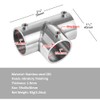 10 Pcs 1" Structural Pipe Fitting, Three Socket T Tube