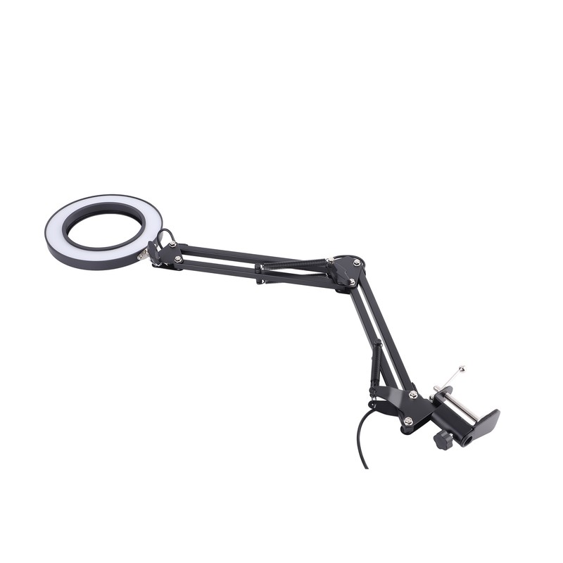 Foldable Eyecare Table Lamp Flexible Swing Arm Clamp Mount Lamp
