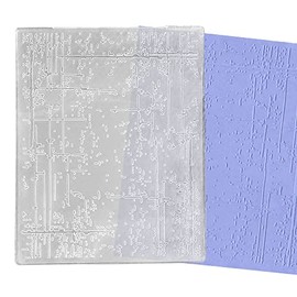 Threetols 3-D Textured Impressions Embossing Folder, Dot Background Embossing Folder for Card Making, Line Frame DIY Plastic Scrapbooking Photo Album Card Paper DIY Craft Decoration Template Mold