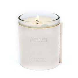 Kyto Duftkerze im Glas mit edler Lederhülle, Geschenkset, 40 Stunden Brenndauer, Geschenkset, Duftnote: Vanille & Mandel/Cedarwood & Vanille/Bergamot & Fig. (Bright Moon)