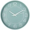 HZDHCLH Wall Clock 10 Inch Silent Non Ticking Clock Round Wall Decorï¼Wall Clocks for Living Room Kitchen Office (green-white)