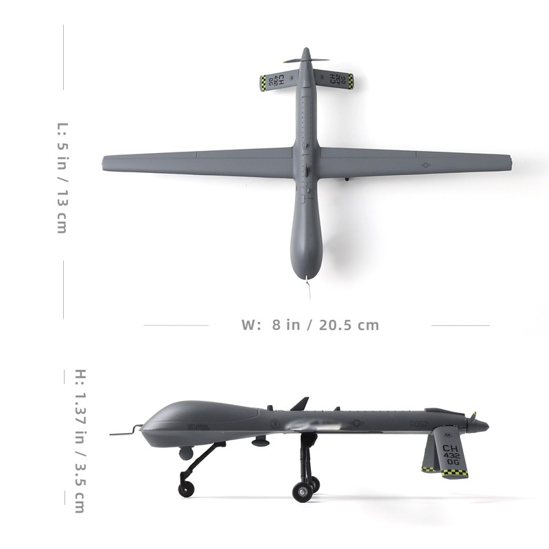NUOTIE MQ-1B Predator Drone 1/72 Metal Airplane Model Kits with