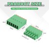 sourcing map 2 Set 6-Pin 3.81mm/0.15" Pitch PCB Mount Screw