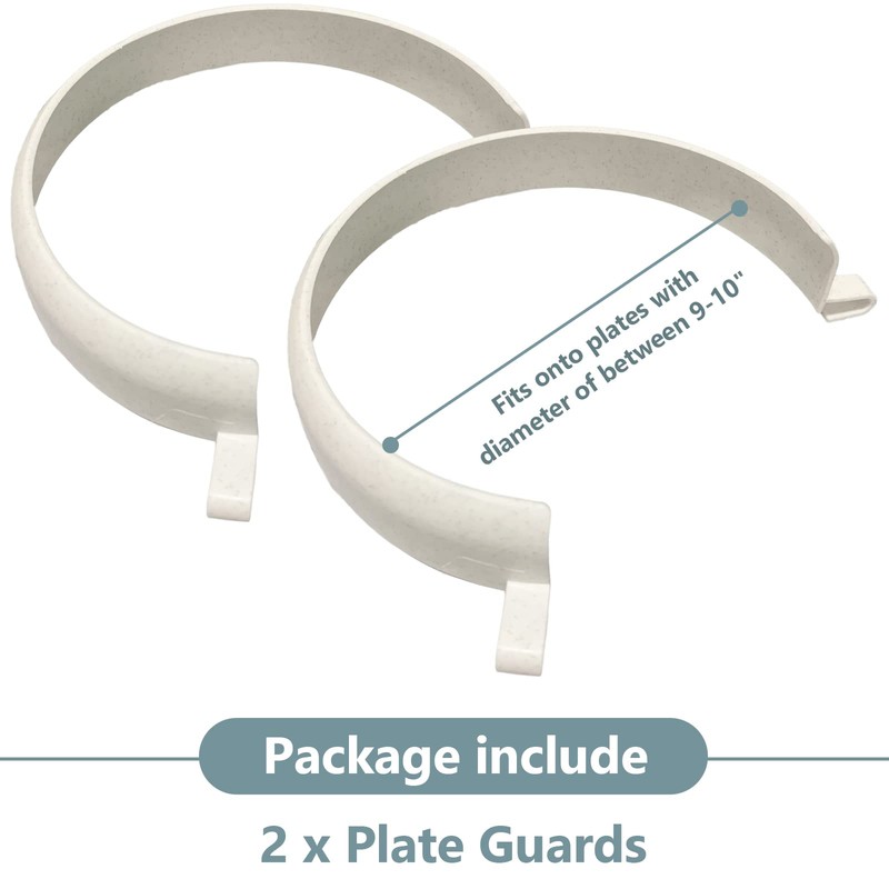 Food Guard for Plates, Clip-On Spill Prevention Eating Aid Assistant
