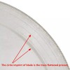 JINGLING 5Pcs 6 inch Super-Thin Arbor Hole 5/8" Lapidary Diamond