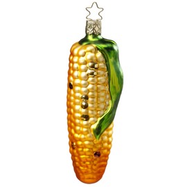 Inge Glas Cob of Corn 1-101-10 IGM German Blown Glass Christmas Ornament