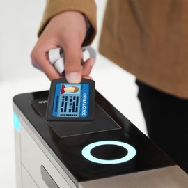 Vin Beauty 2 Pack Genuine Leather ID Badge Holders, Vertical ID Card Holders with Dual-Side Clear Window, Waterproof Name Badge Holde Suit for Office, Staff, Students, Employees(Black&Black)