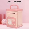 Fingerprint Password Cash Piggy Bank for Kids Auto Scroll Paper